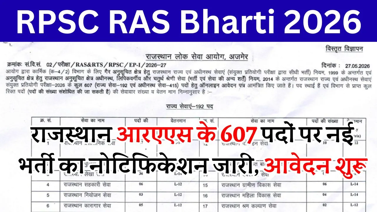 RPSC RAS Bharti 2026